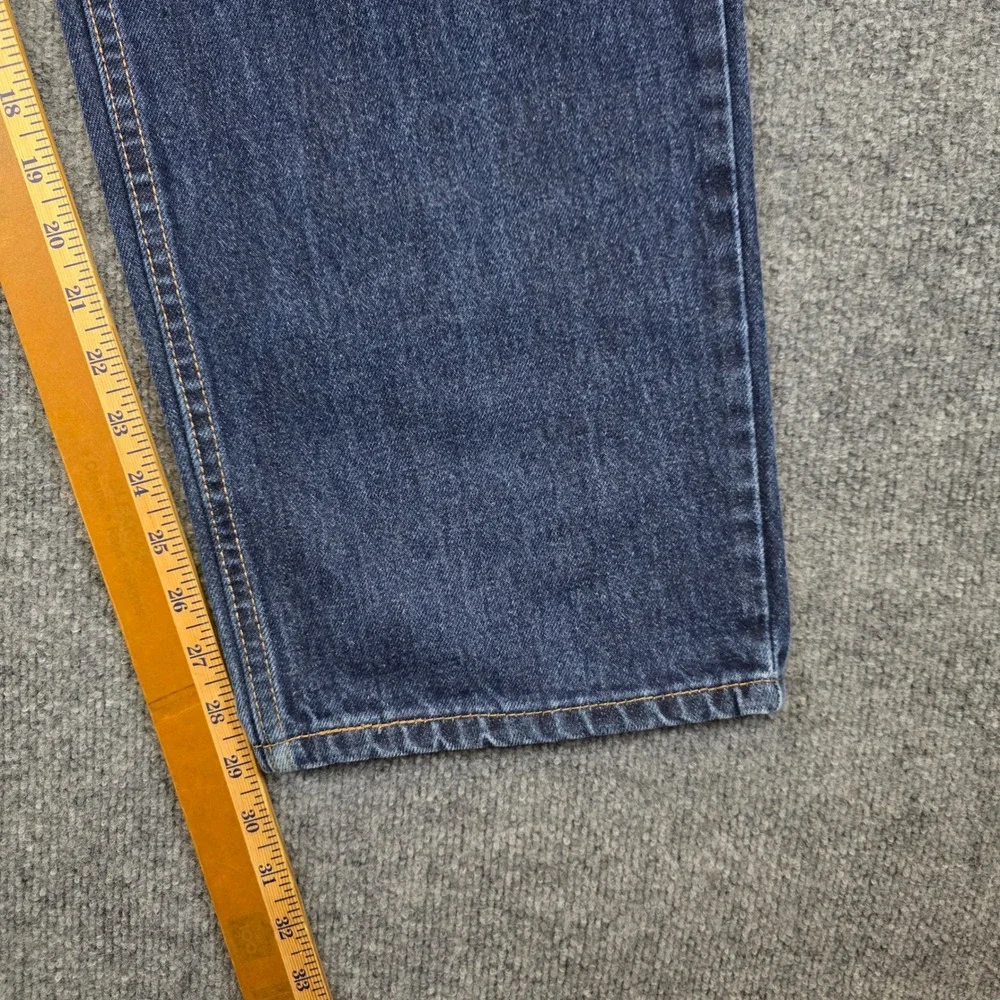 Levi 550 Jeans Mens 42x30 Blue Denim Relaxed Fit Straight Leg Casual